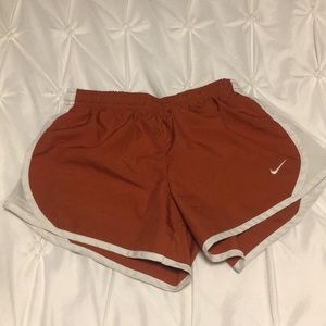Burnt orange mike running shorts